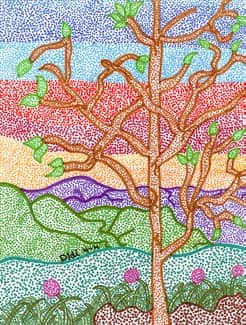 Layered Landscape Art