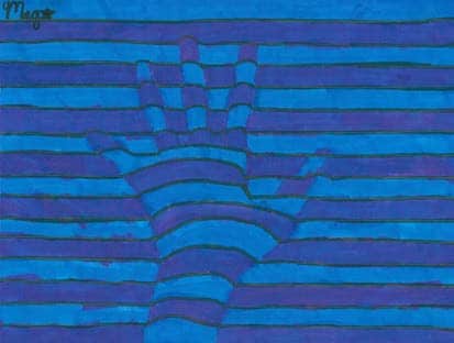 Optical Illusion Hand Art