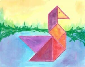 STEAM Lesson Plans - Tangram Animal Art