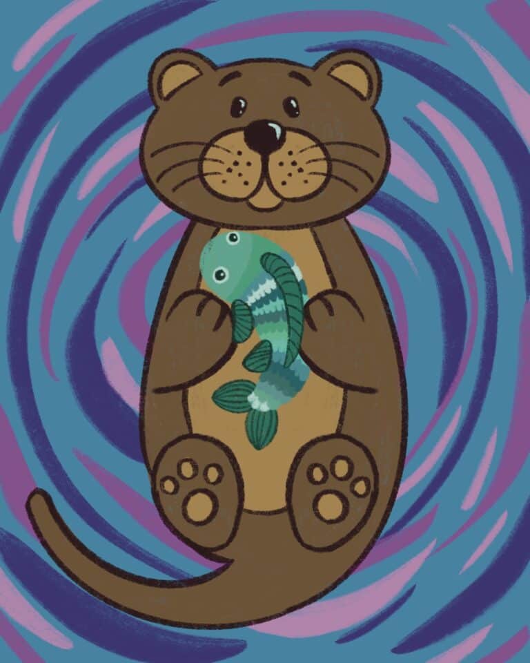 Otter and Fish